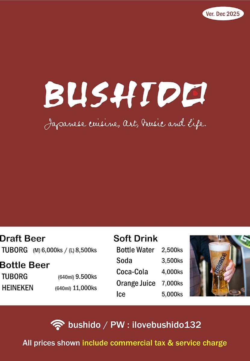Menu Bushido-10